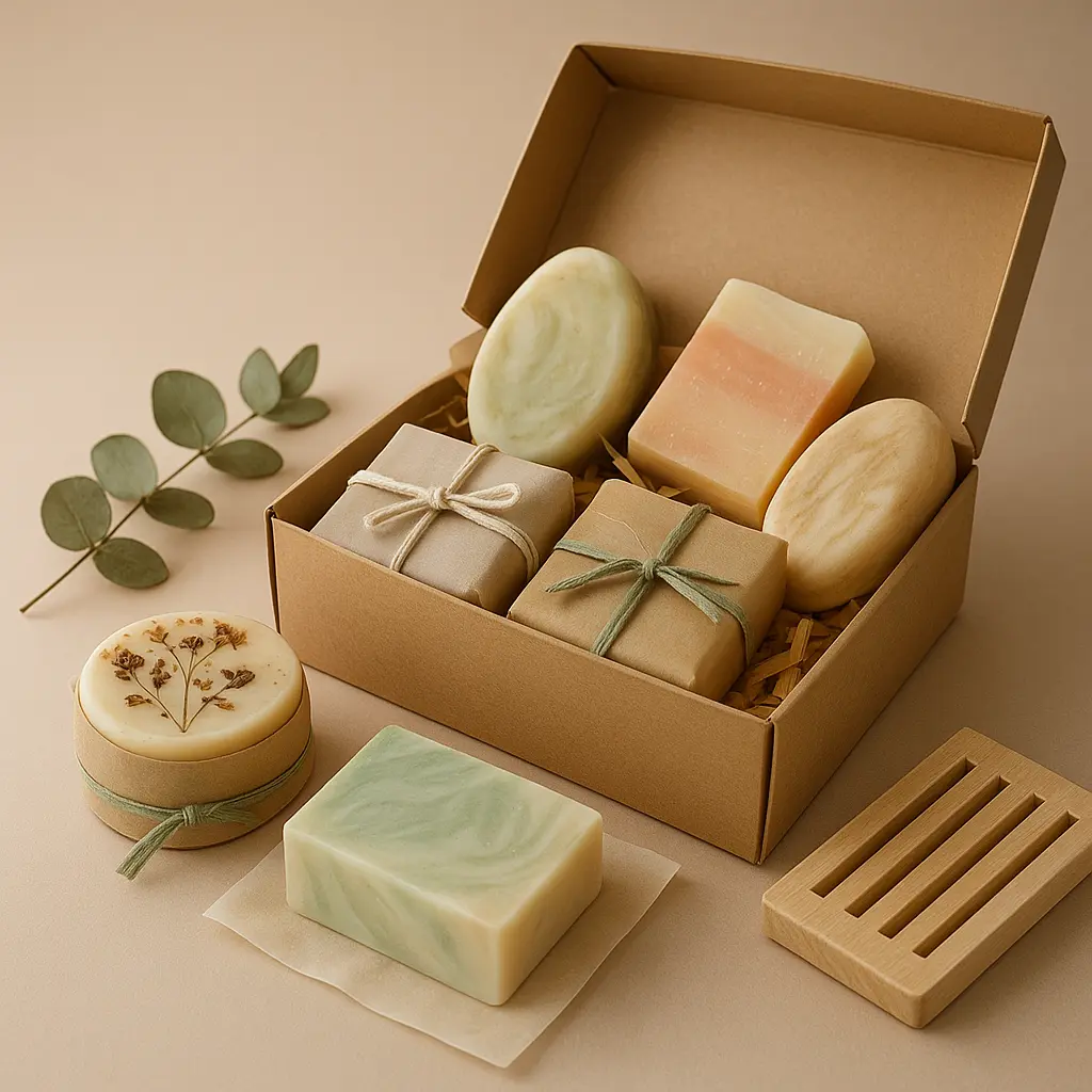 Individuelles Geschenkset aus handgemachten Seifen