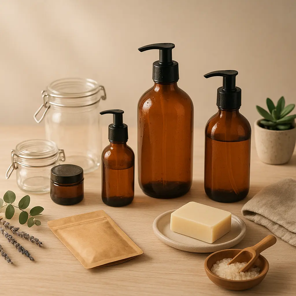 Refill-Behälter für nachhaltige Körperpflege